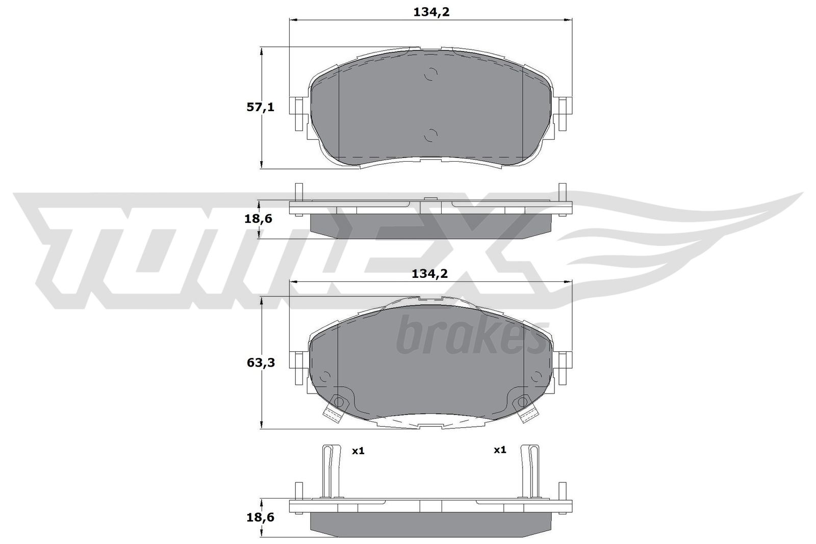 A.B.S. 37530 Bremsekloss sett